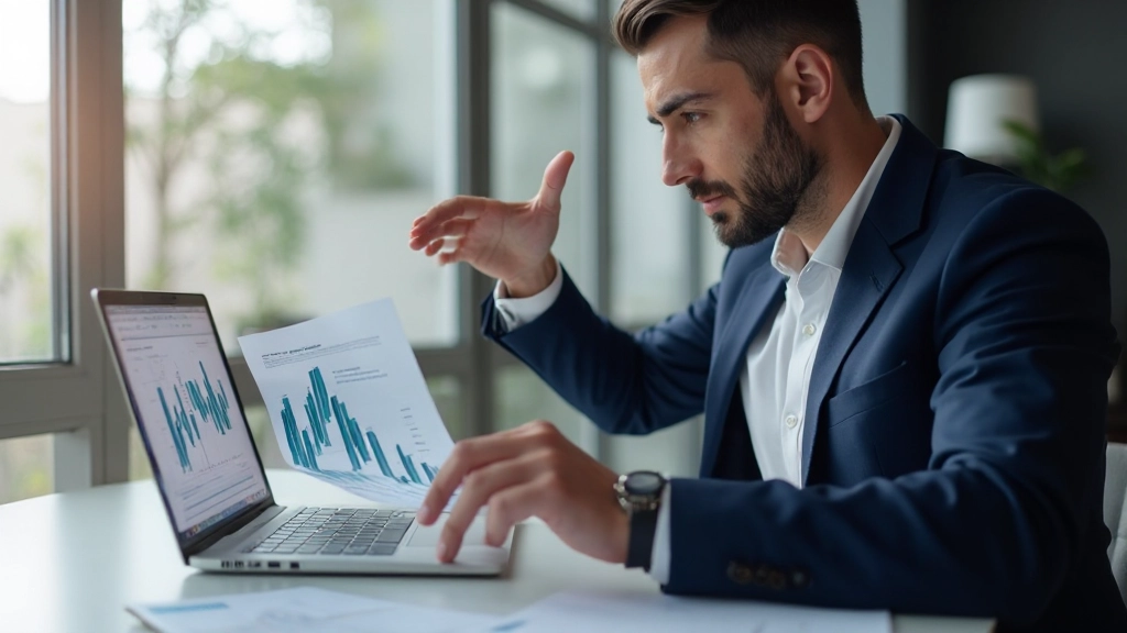 Профессиональный анализ инвестиционного портфеля с графиками и диаграммами на рабочем столе